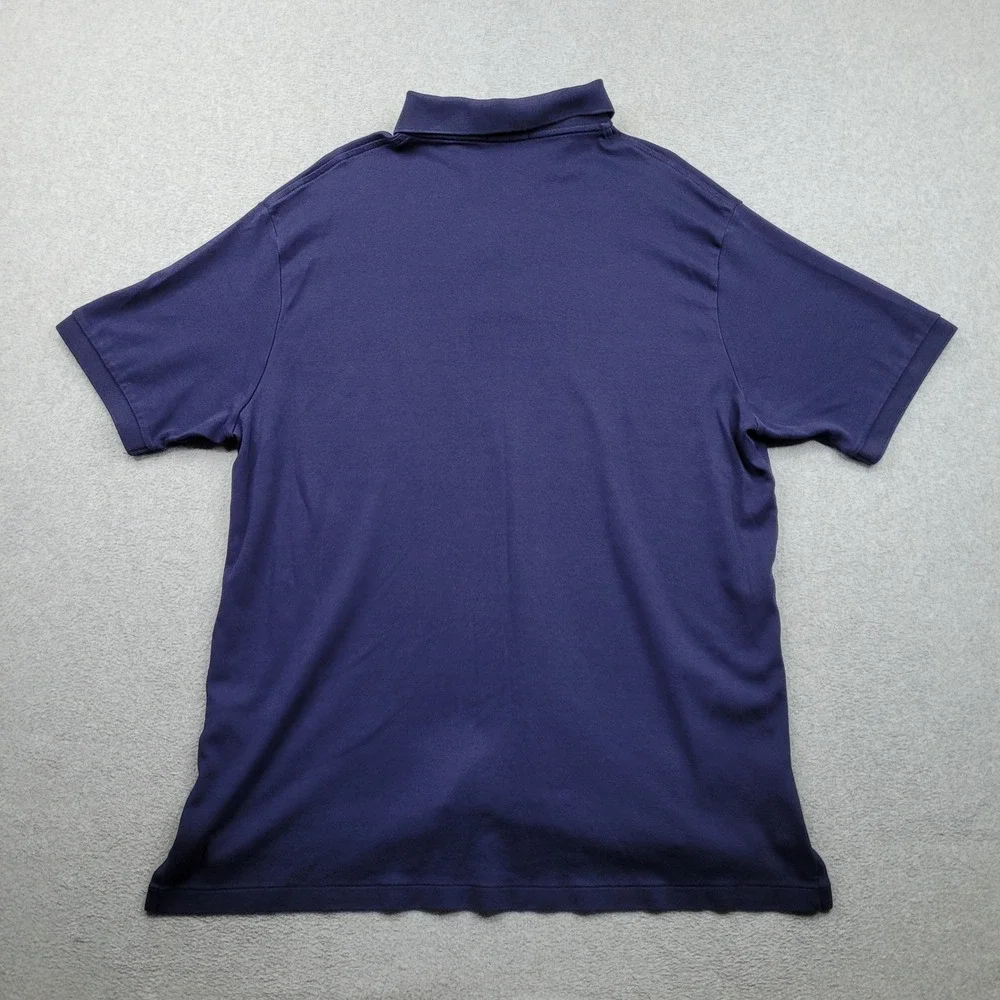 Polo Ralph Lauren Polo Shirt Mens 2XLT Navy Blue Short Sleeve Cotton Pony Logo